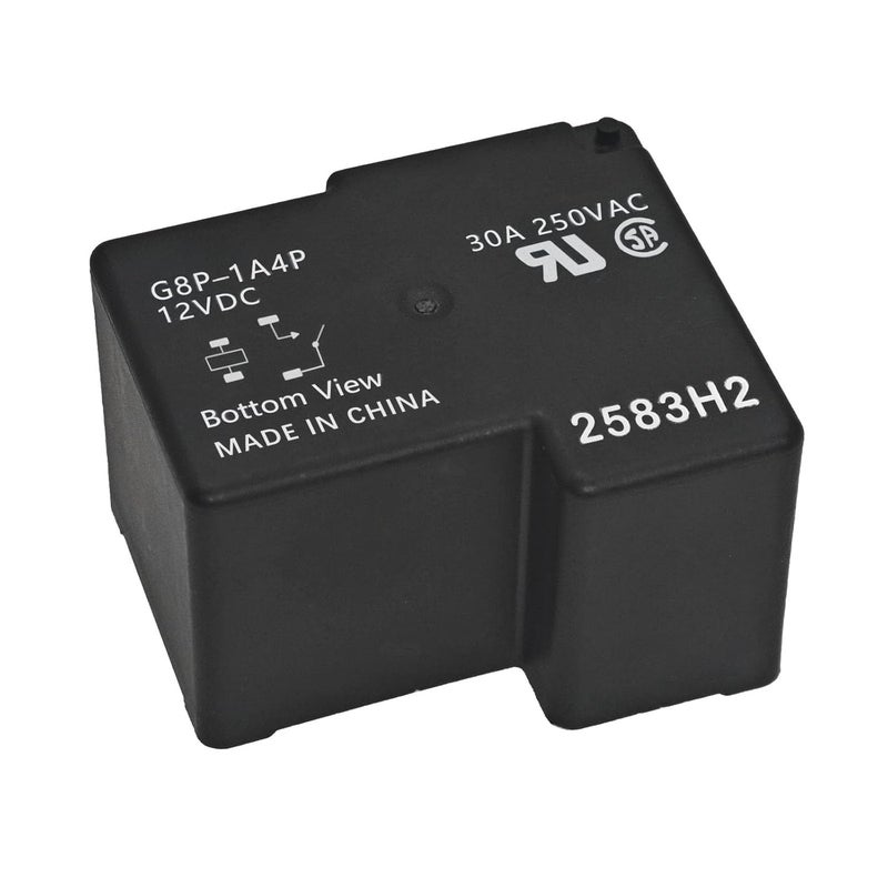 Casalytics G8P-1A4P Fully-Sealed PCB Relay 12VDC 30A - 4Pins 30A 250VAC Relay for PC Board or Panel-Mounted Applications, Solve F01 Code Problem of Dryer - Image 1
